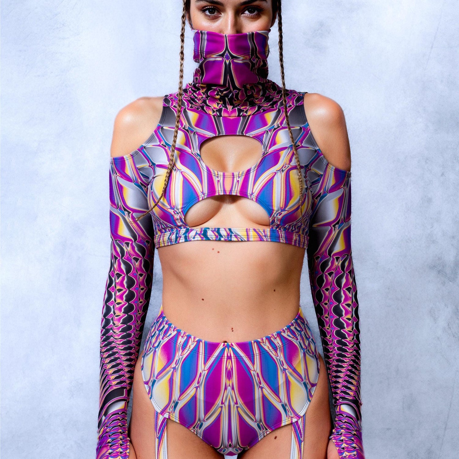 Dripglass Flared Bikini Chaps