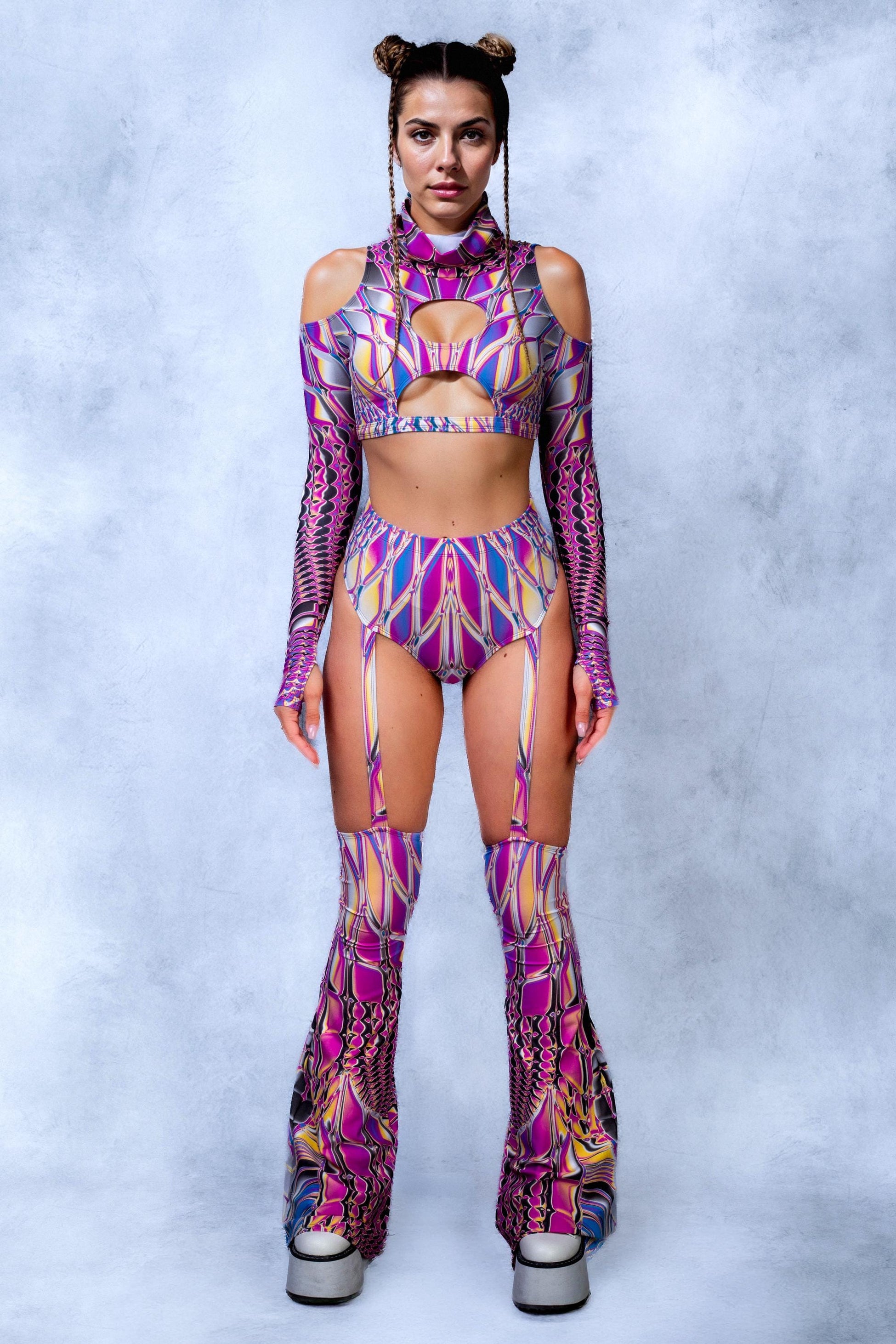 Dripglass Flared Bikini Chaps 2