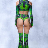 Uranium Wasted Cold Shoulder Top