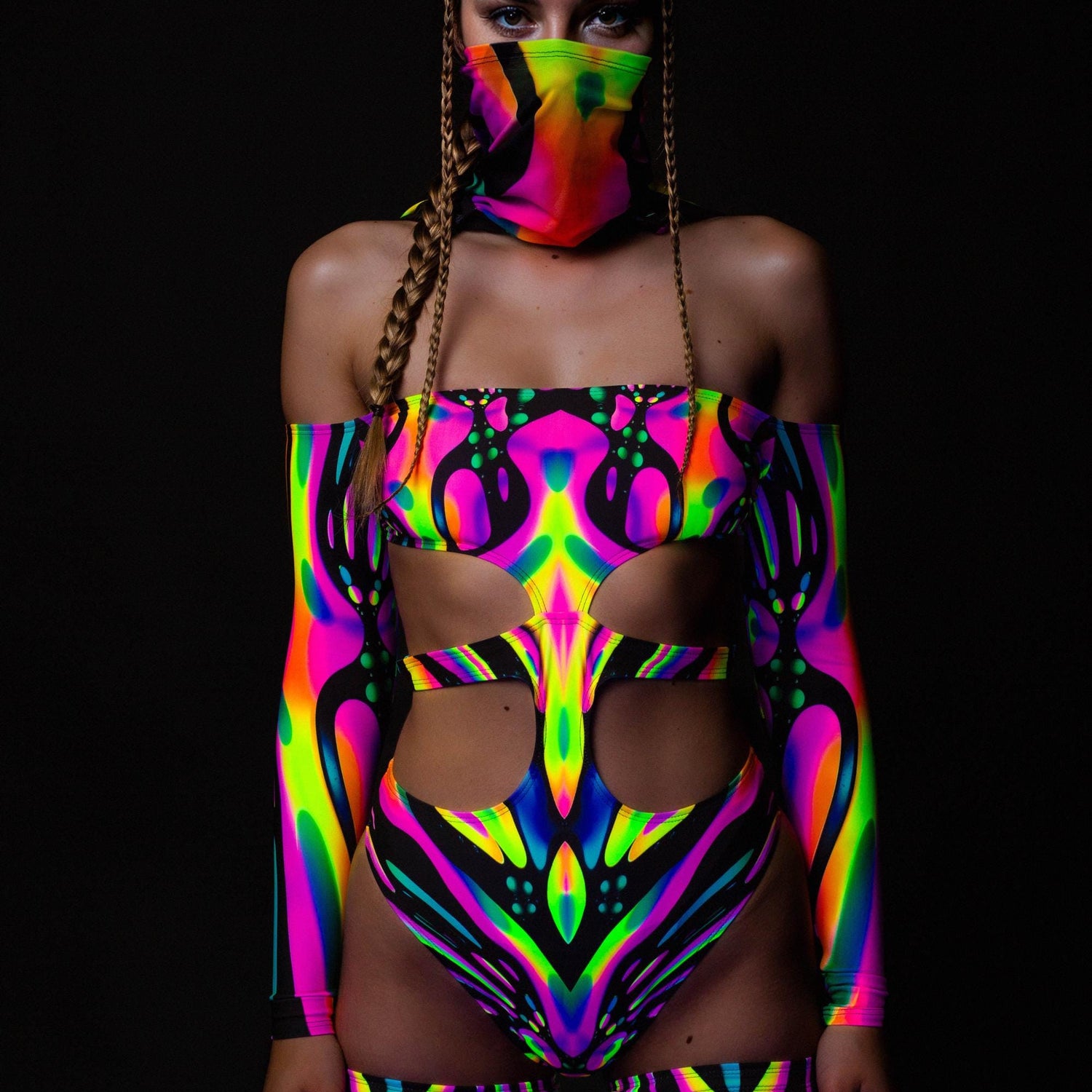 True Fluidity Rave Hood