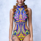 Eyeball It Backless Chaps Bodysuit