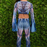 Sweet Thing Mesh Male Bell Sleeve Top