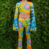 Splash of Love Mesh Male Flared Pants