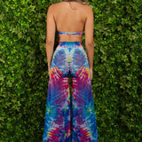 Tie Dye Blue Loose Pants