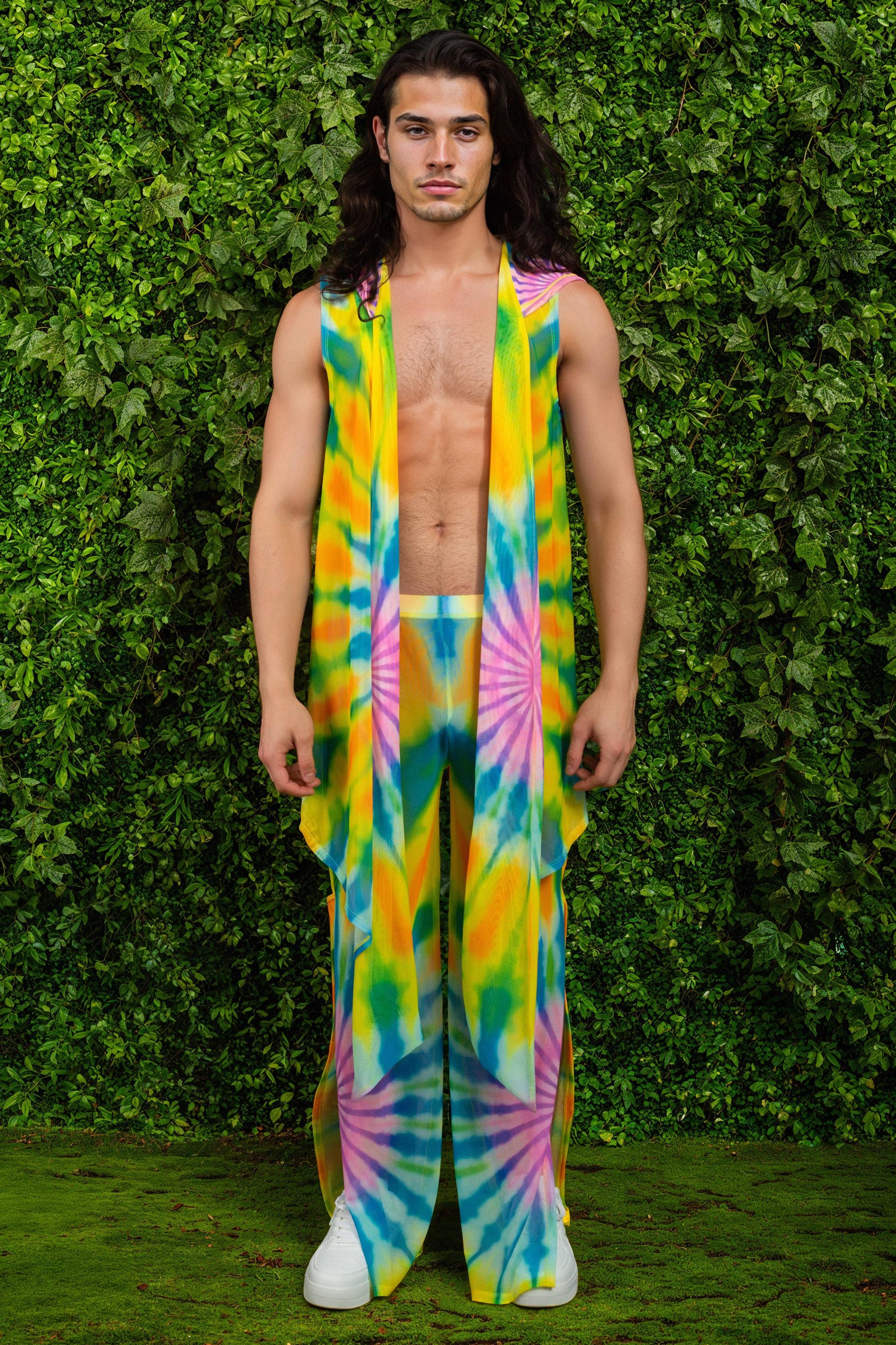Splash of Love Mesh Male Hooded Vest 2