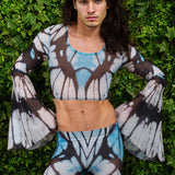 Swallowtail Sail Mesh Male Flared Pants