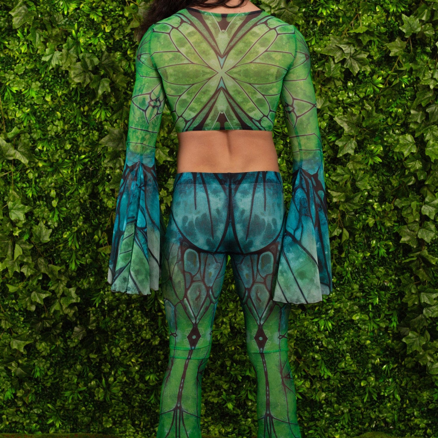 Luna Glide Mesh Male Flared Set Green