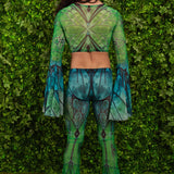 Luna Glide Mesh Male Flared Pants