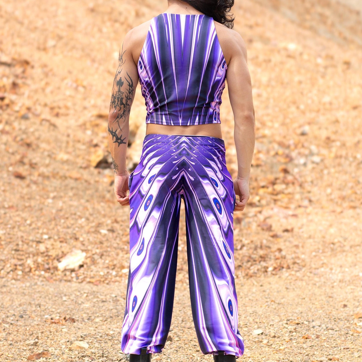 Zapped Male Halter Cuff Set Festival