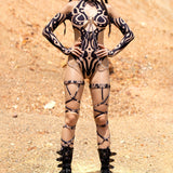 Oculus Dark Cutout Chain Bodysuit Set
