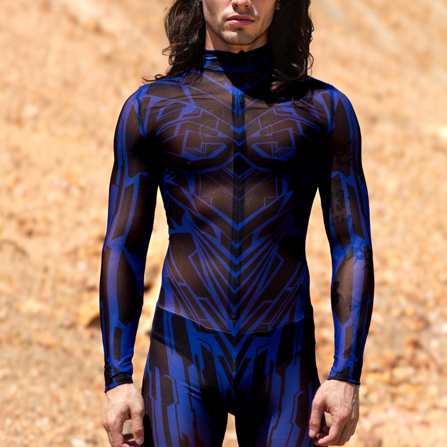 Fury Node Navy Male Mesh Costume