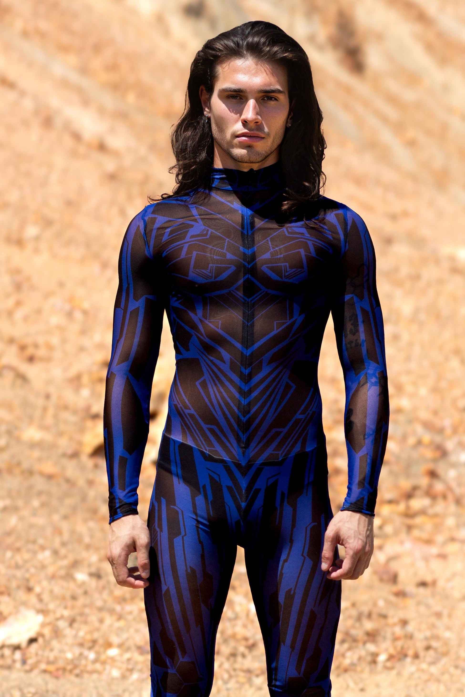 Fury Node Navy Male Mesh Costume 1