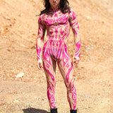 Aquarius Sun Pink Male Mesh Costume Set