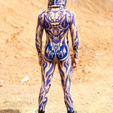 Aquarius Sun Navy Male Mesh Costume Set