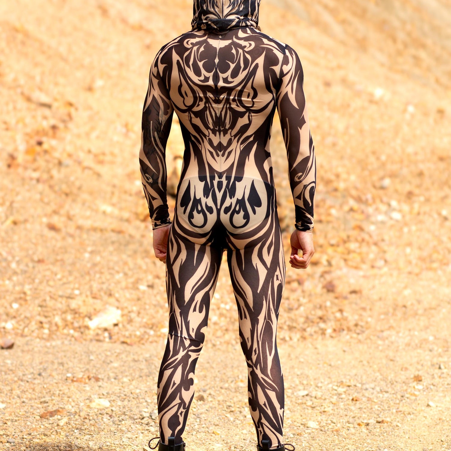 Aquarius Sun Nude Male Mesh Costume Set Festival