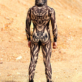 Aquarius Sun Nude Male Mesh Costume Set