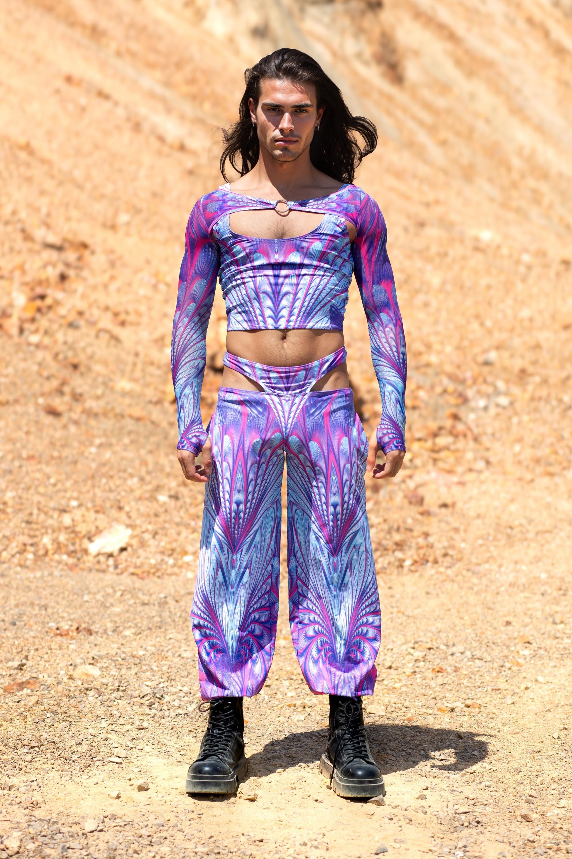 Desert Glow Male Cutout Pants Set 2