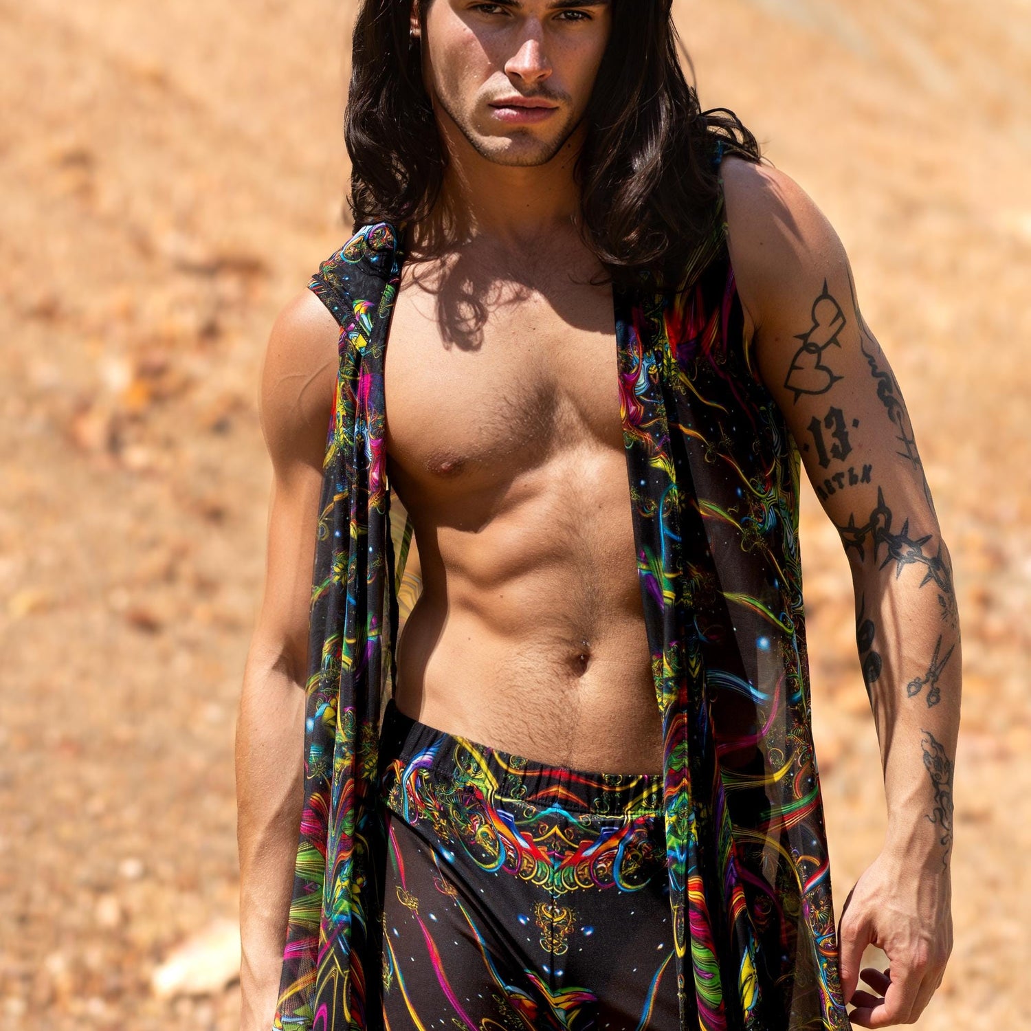 Dark Tendencies Mesh Male Split Pants Mesh