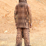 Composition Nude Mesh Male Vest Set