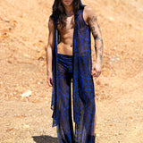 Dreamless Navy Mesh Male Hooded Vest