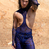 Composition Navy Male Cutout Top