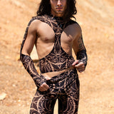 Dreamless Dark Mesh Male Split Pants