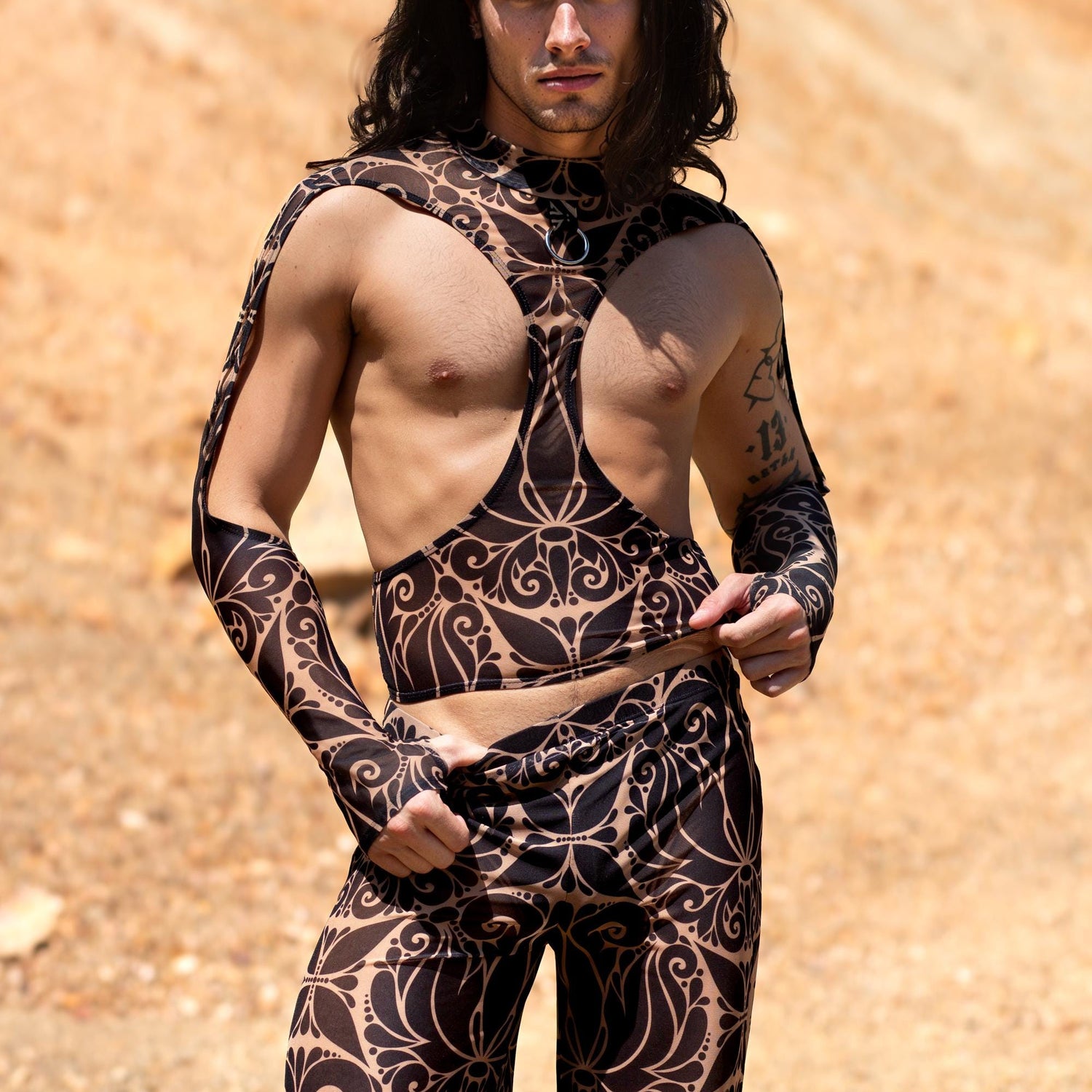Men Dreamless Dark Male Cutout Top