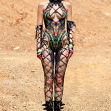 Dark Tendencies Criss-Cross Jumpsuit Set
