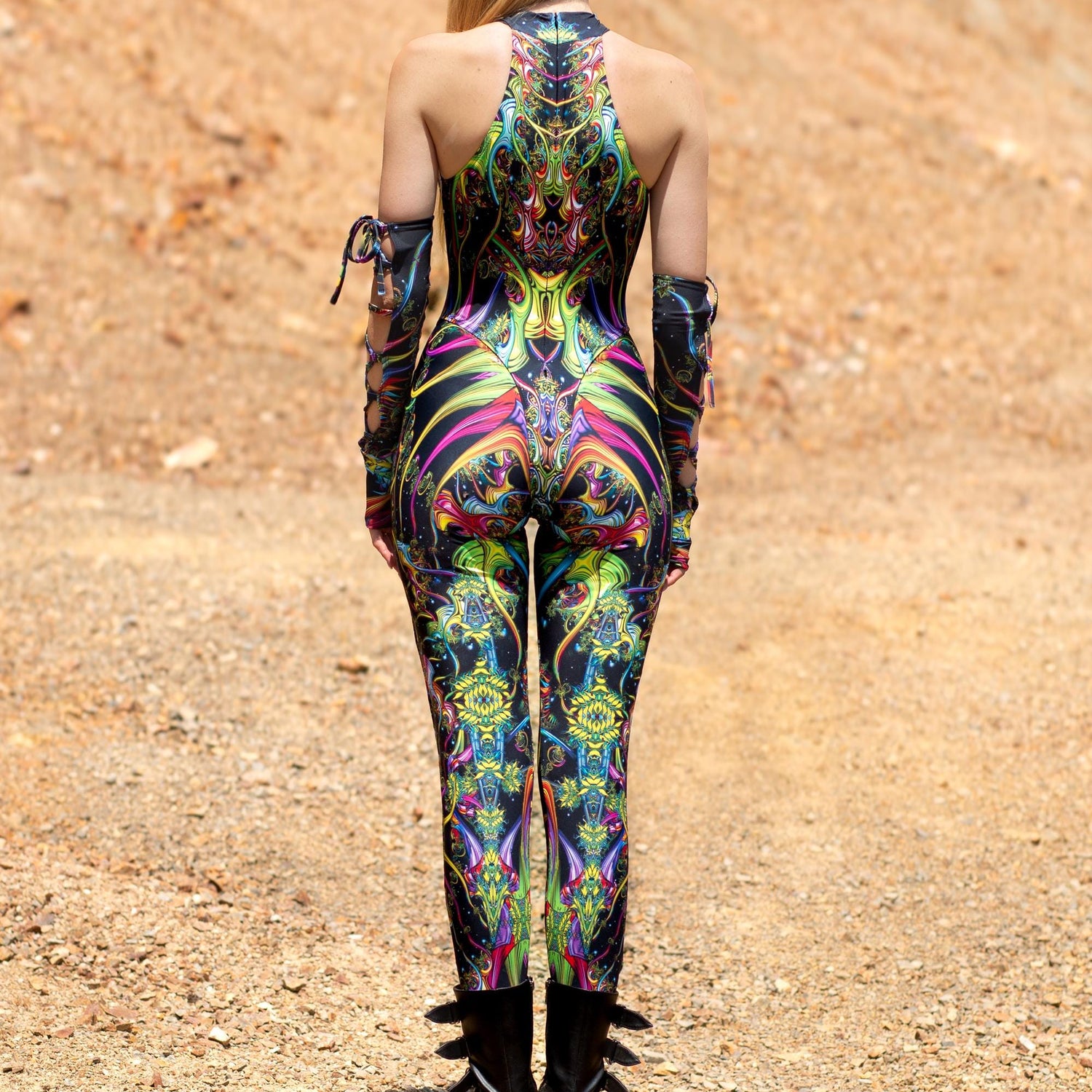 Dark Tendencies Criss-Cross Jumpsuit Set Festival