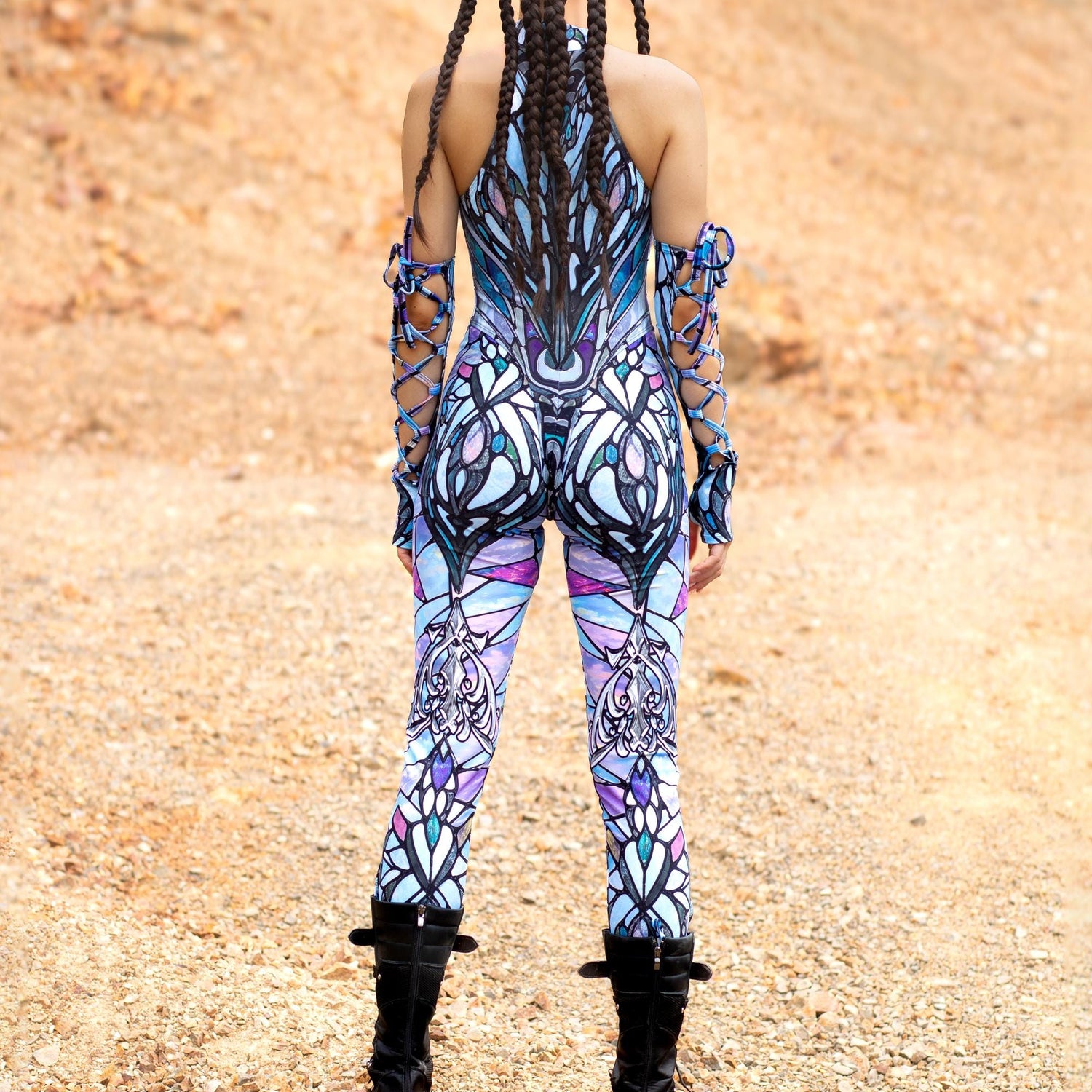 Ironwhisper Criss-Cross Jumpsuit Set Festival