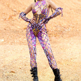Ironwhisper Rose Criss-Cross Jumpsuit Set