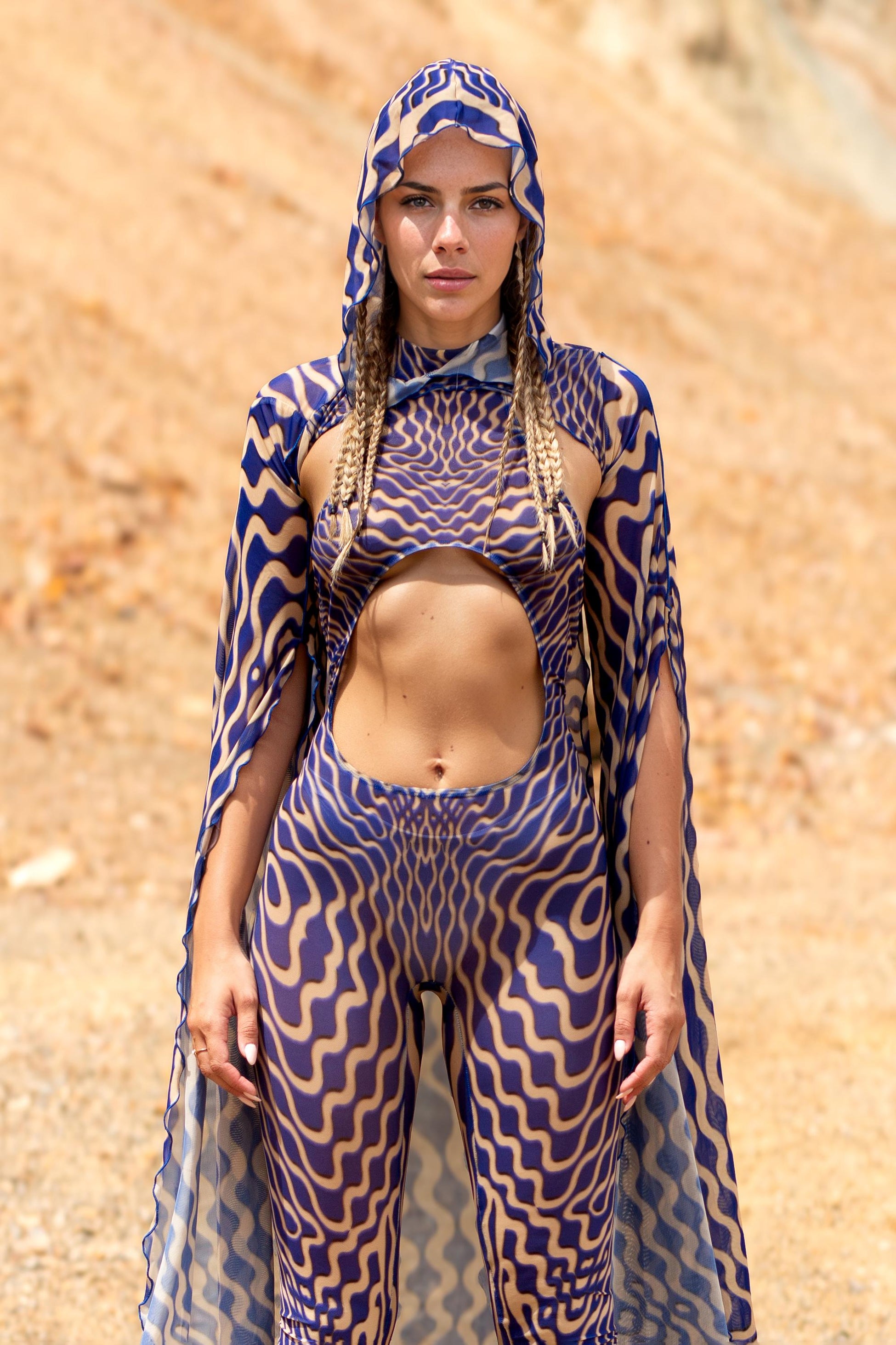 Mind Games Blue	Mesh Cloak 1