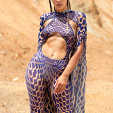 Mind Games Blue	Mesh Cloak