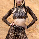 Pleasure Seeker Mesh Bikini Skirt