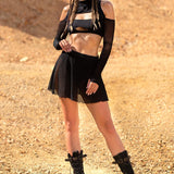 Just Black Couldshoulder Cutout Set
