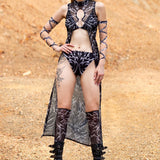 Edgy High Waist Bikini