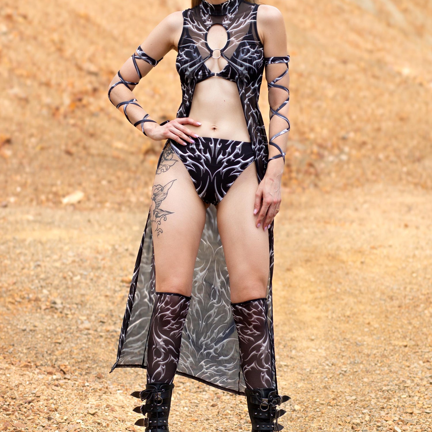 Edgy Ring Bralette Top Lycra
