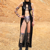 Silver Reptile Mesh Open Front Set