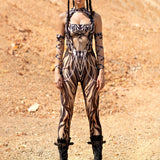 Aquarius Sun Nude Open-Heart Bodysuit Set