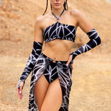 Silver Web Ring Tube Top