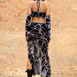 Silver Web Ring Skirt Set