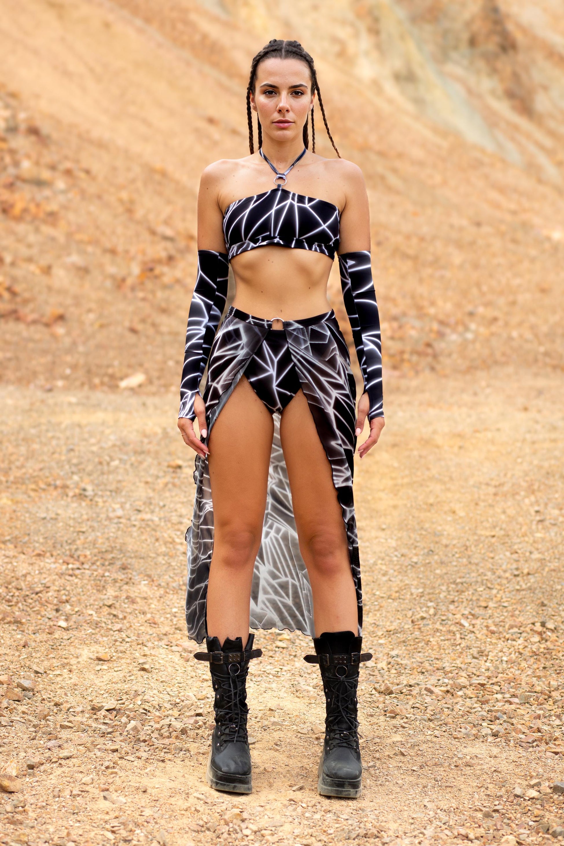 Silver Web Ring Skirt Set 2