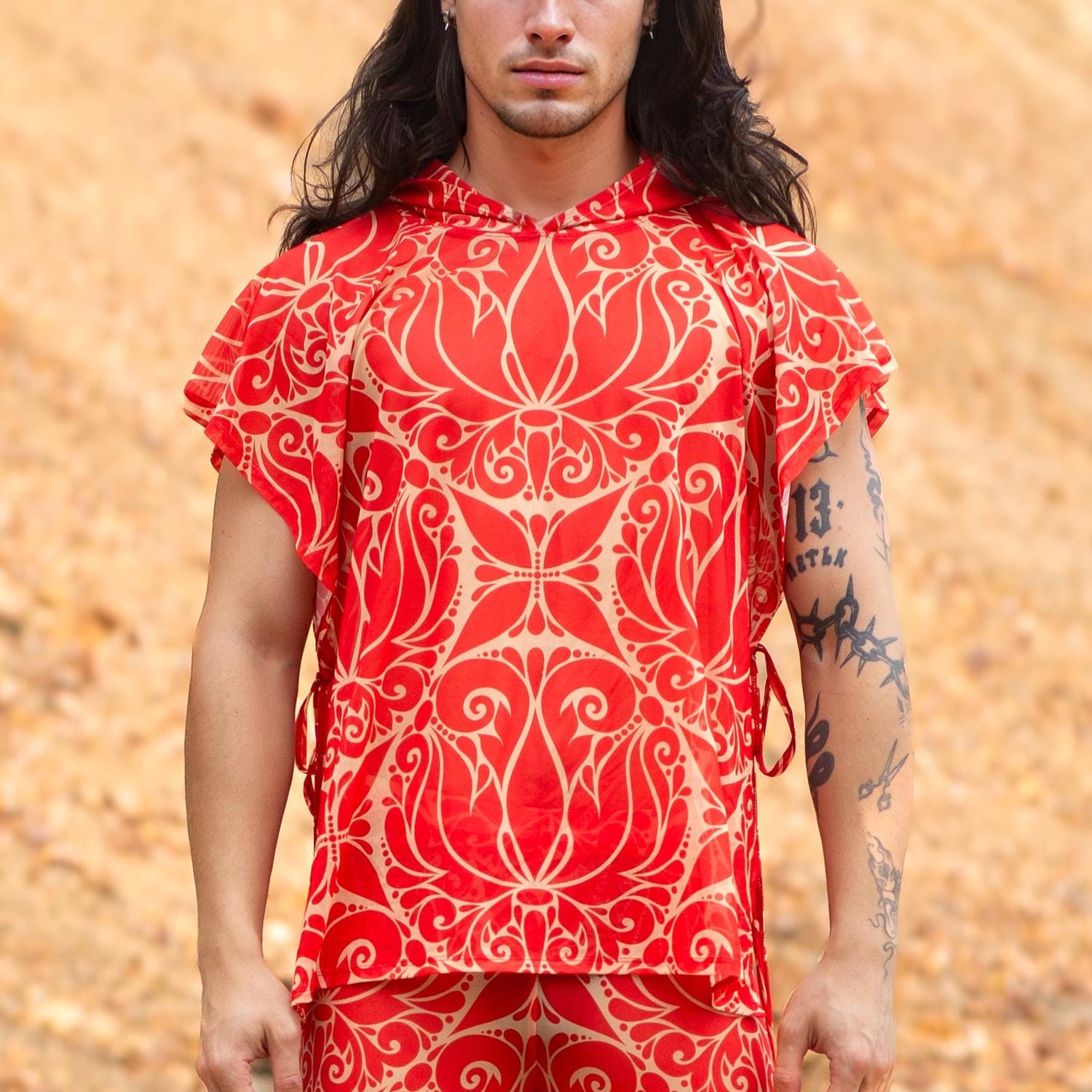 Dreamless Crimson Male Hooded Split Set