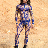 Aquarius Sun Navy Male Mesh Costume Set
