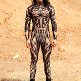 Aquarius Sun Nude Male Mesh Costume Set