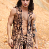 Composition Nude Mesh Male Vest Set
