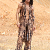 Composition Nude Mesh Male Vest Set