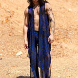 Dreamless Navy Mesh Male Vest Set
