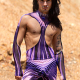 Zapped Mesh Male Split Pants
