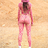Arka Pink Open-Heart Hood Set